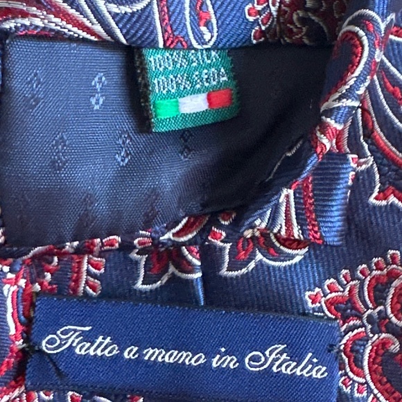 Paisley tie made and bought in Italy - Picture 4 of 5